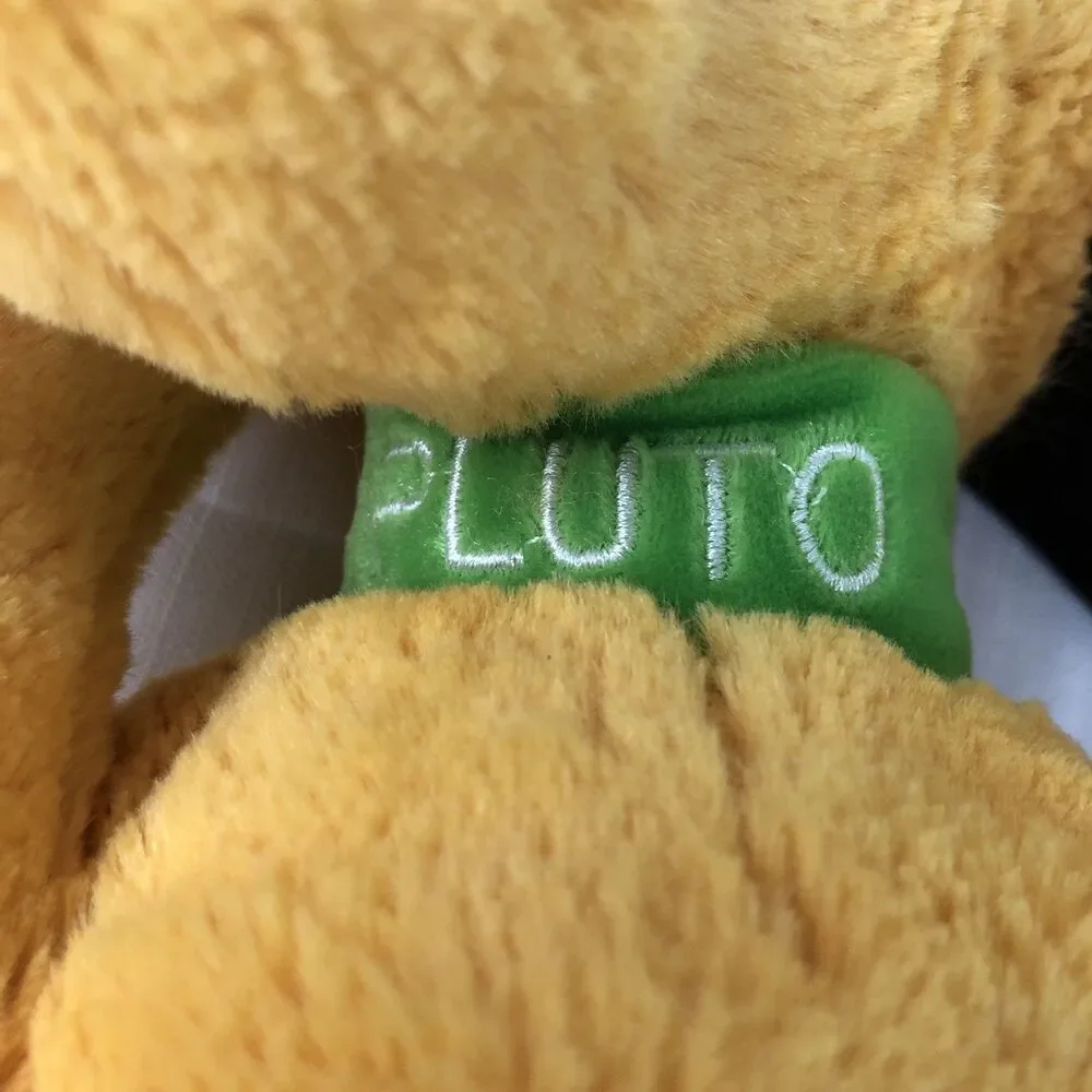 Authentic Disney Store Original Pluto Plush 16” Laying Down Stuffed Animal Dog